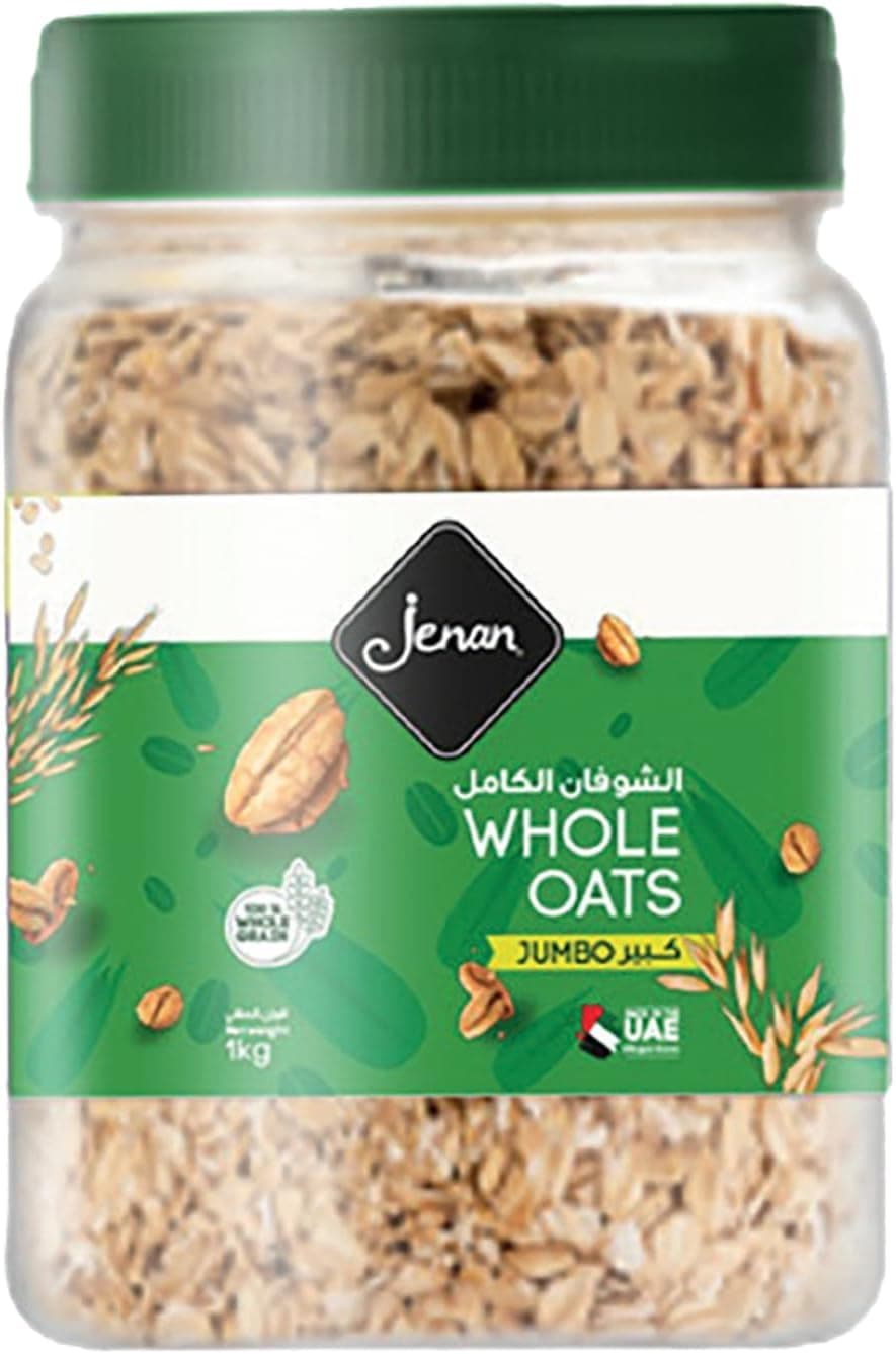 Jenan Whole Jumbo Oats Jar 1 kg