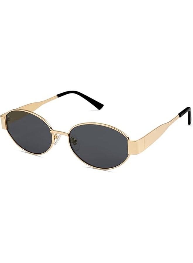 Retro Oval Sunglasses for Women Men Trendy Sun Glasses Classic Shades UV400 Protection