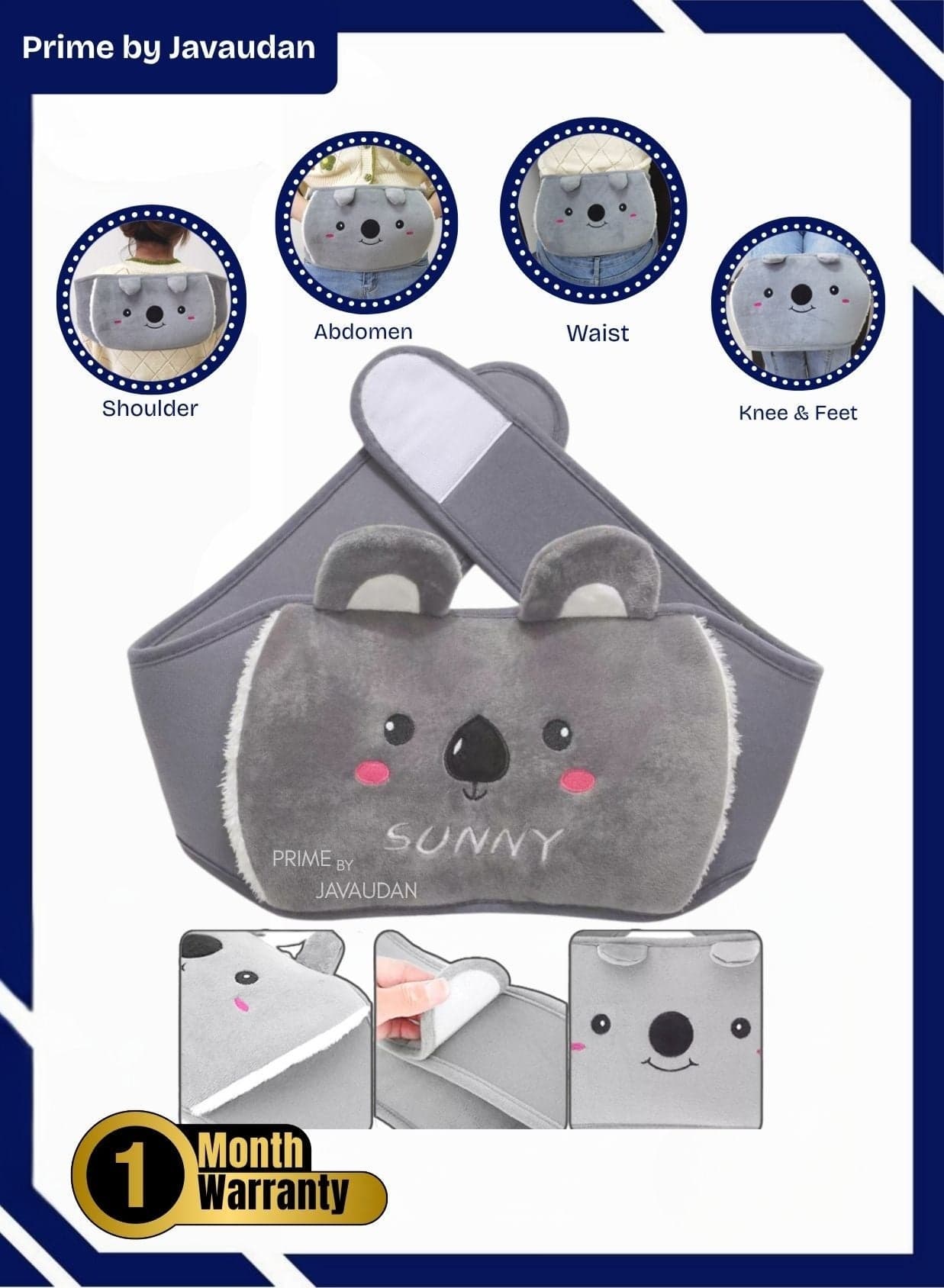 Electric Hot Water Bag Belt For Body Pain Rechargeable Heating Pad with Fleece Cover for Body Pain Relief, Hand Warmer, Arthritis Pain Relief, Menstrual Cramps, Period Pain, Hot & Cold Therapy