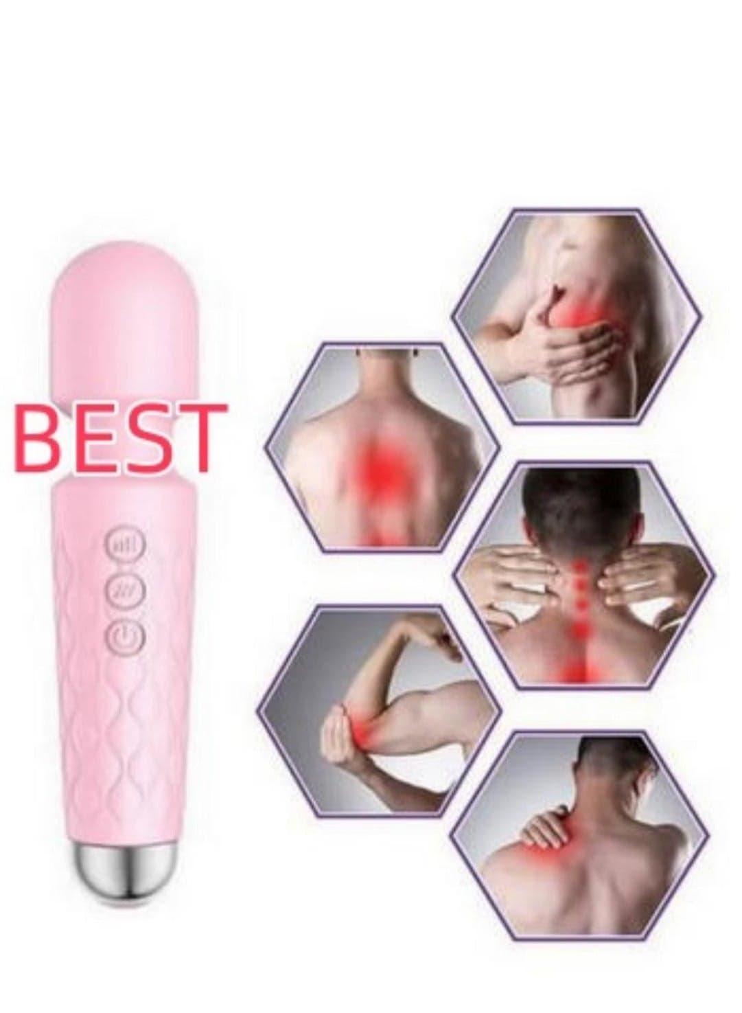 Wireless Deep Tissue Body Massager For Sport Relax ,Pink