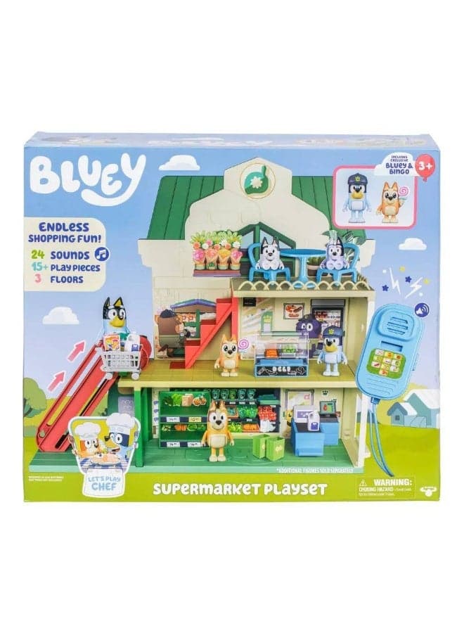 Bluey Series 13 Let's Play Chef Supermarket Playset (40 cm)