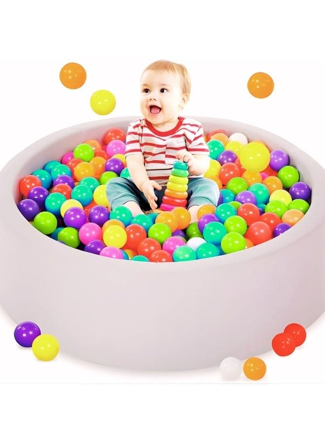 6.5 CM 50 PCS Soft Plastic Ball for Kids Play Tent Play Area Baby Playpen Baby Playhouse Kiddie Pool Water Toys Party Decoration Non Toxic Colorful Ball Pit Balls for Kids Plastic Balls with Reusable Net Bag Perfect for Play Tents Parties Indoor Outdoor Gift for Baby Toddler Birthday Gift Christmas Gift Soft Ocean Pit Toy Balls Play Set