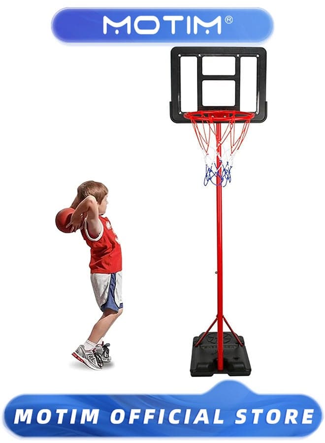 Teens Outdoor Basketball Stand Portable Basketball Hoop for Kids Youth Outside Backyard & Driveway