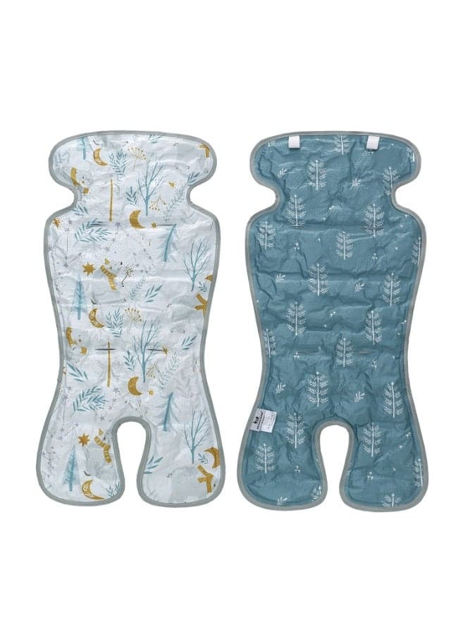 Reversible Universal Stroller Cushion Cooling Pad for Baby, Cooler Car Seat Insert for Summer