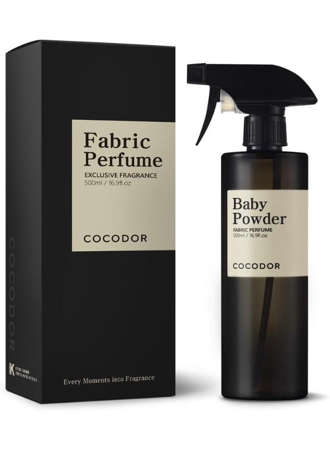 Cocod'or Fabric Perfume spray / 16.9oz(500ml) / Exclusive Fragrance/Effortless Freshness for Your Fabrics clothes & bedding and more (Baby powder)