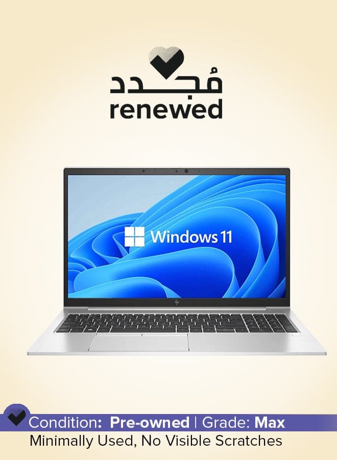 Renewed - Elitebook 850 G7 Laptop With 15-Inch Display,Core i5/10th Gen/Quad Core/16GB RAM/512GB SSD/Windows 11 pro English Silver