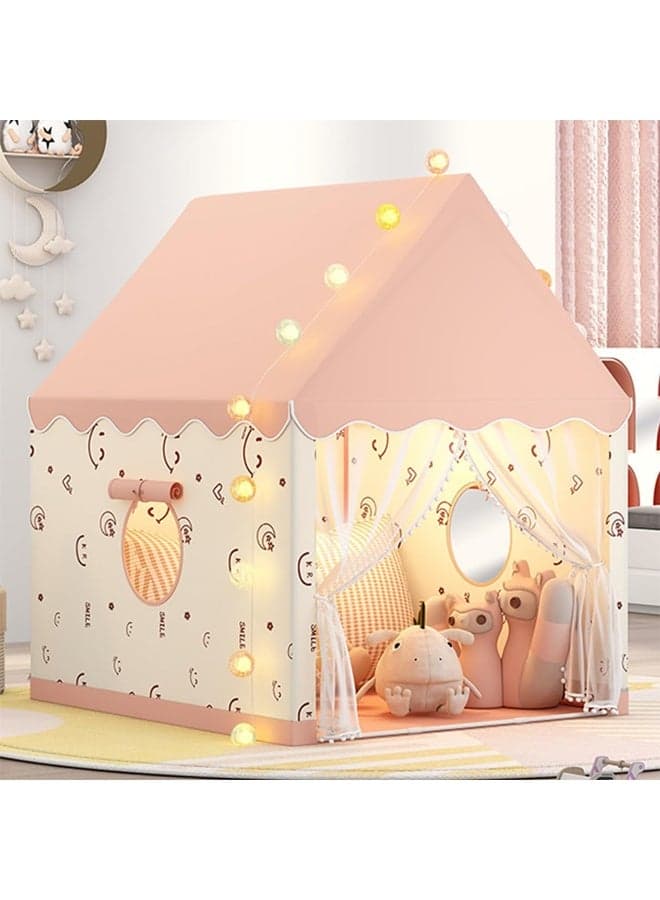 Kids Indoor Outdoor Tent House, Toddler Playhouse with Curtains, Baby Princess Castle, Children Indoor Room Toys for Boys and Girls Ages 3-10 (105x120x128cm)