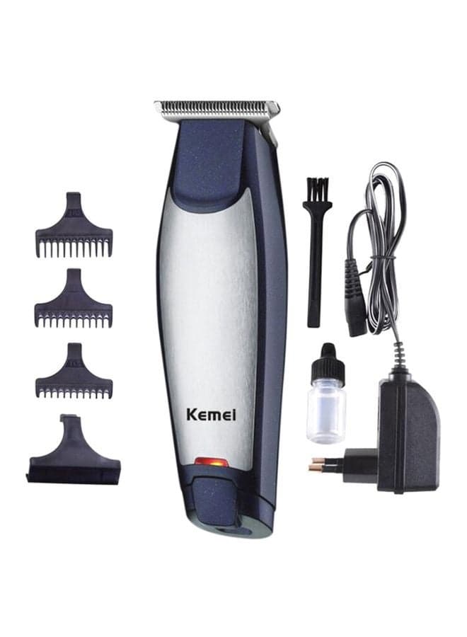 KM-5021 3 In 1 Rechargeable Trimmer & Clipper Blue/Silver 18.2 x 6 x 14cm