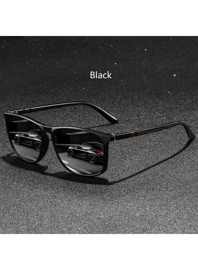 Fashion Vintage stripe design Square Fashion Glasses Men Women Brand Designer Fashion Glasses Classic Driving Traveling Rectangle Fashion Glass Tropical Vacay Summer pastels Outfits Shades for Man Driver's Anti-Glare Eyewear (Includes eyeglass case),sunglasses