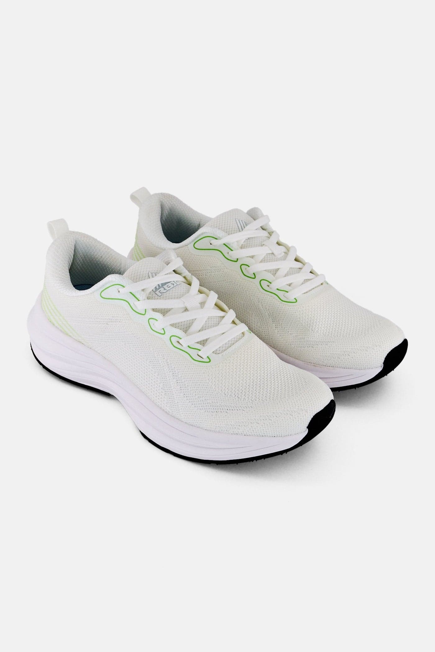Men Lace Up Running Shoes, White