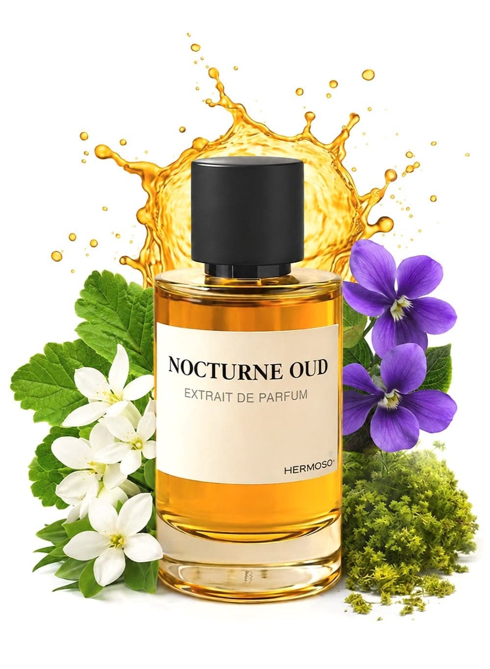 Men’s Perfume Nocturne Oud EDP 100ml | Long Lasting Perfume for Men with Leather & Cardamom Notes | Luxury Arabic Perfume for Men