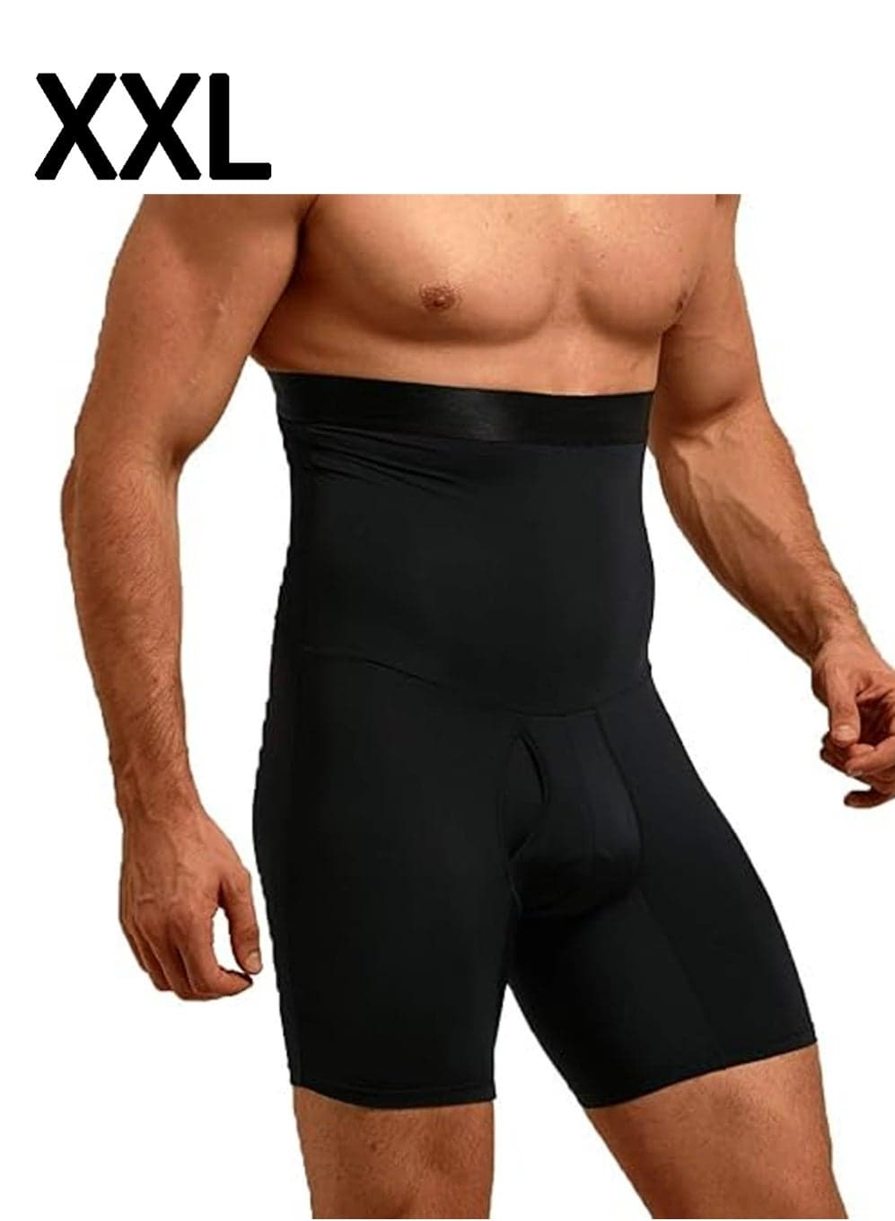 Men Tummy Control Shorts High Waist Slimming Body Shaper Compression Shapewear Belly Girdle Underwear Boxer Briefs,XXL