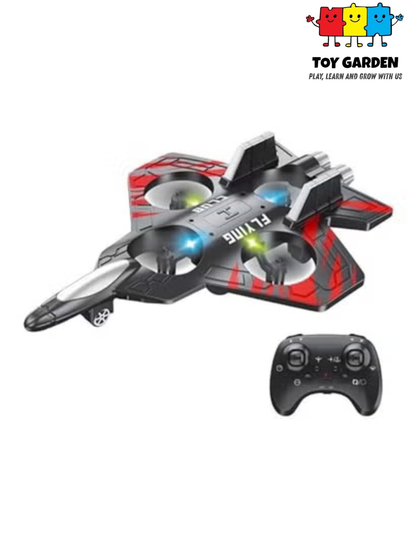 RC 2.4GHz Remote Control Floating Fighter Plane | RTF Waterproof Sea-Land-Air Quadcopter | High-Speed Stunt Airplane with 6-Axis Gyro | Durable EPP Foam Multi-Terrain Drone for Kids & Adults