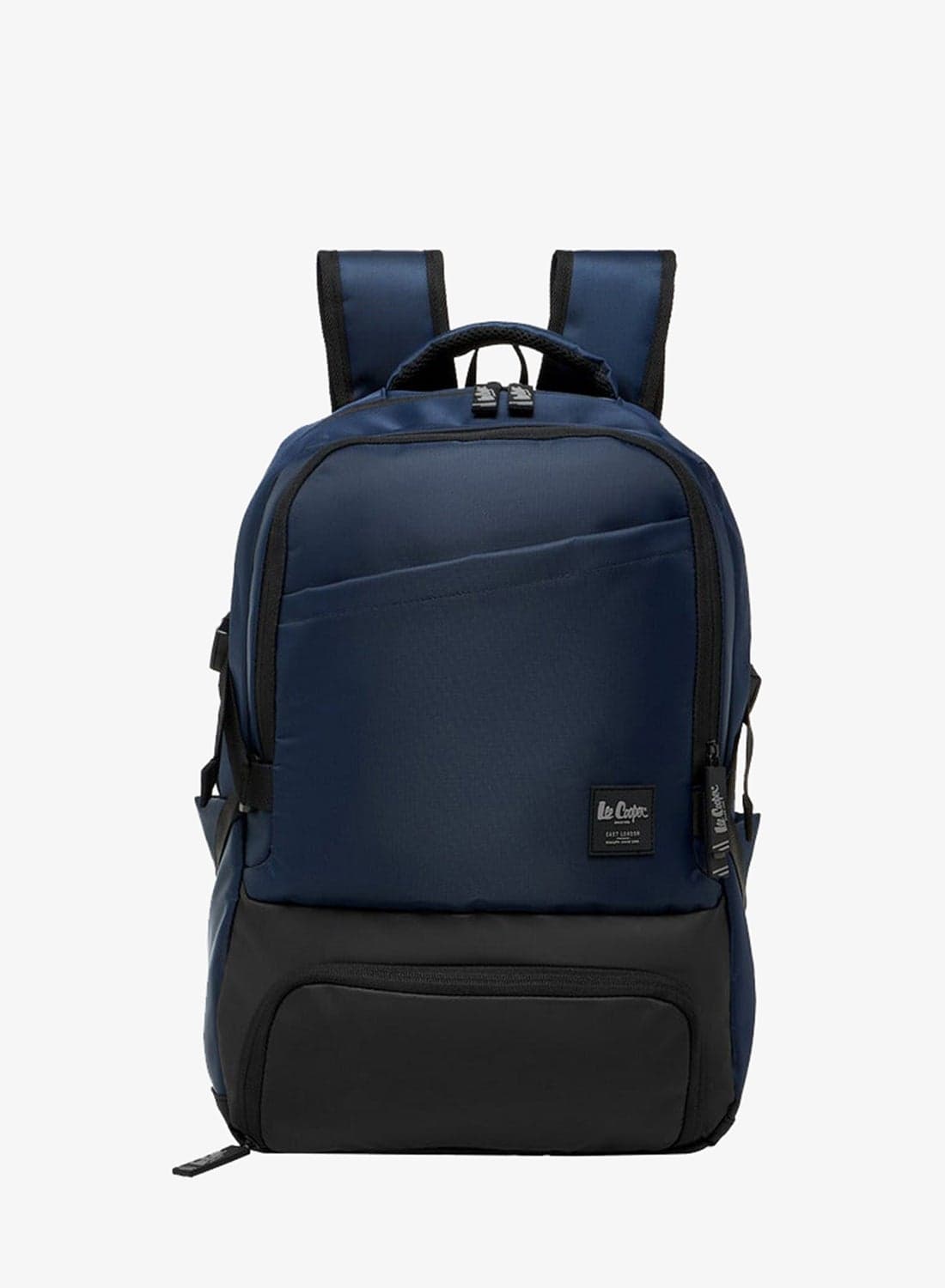 Men's Panelled Backpack with Zip Closure and Adjustable Strap - 47x32x15 cm