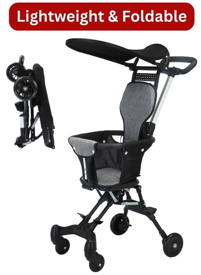 Baby Stroller Lightweight Foldable for Travel – Cabin-Friendly Trolley Pram for Kids, Perfect for Airplane Travel, Foldable Baby Stroller for Easy Storage, Ideal for Babies and Toddlers Up to 5 Years