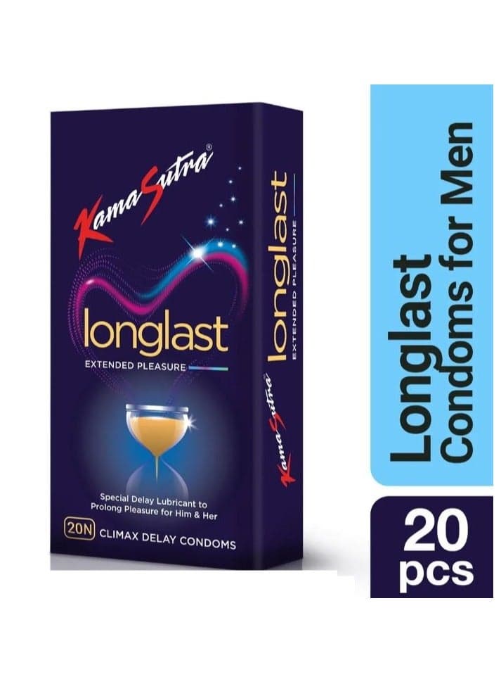 Long Last Extended Pleasure Climax Delay Condoms 20N
