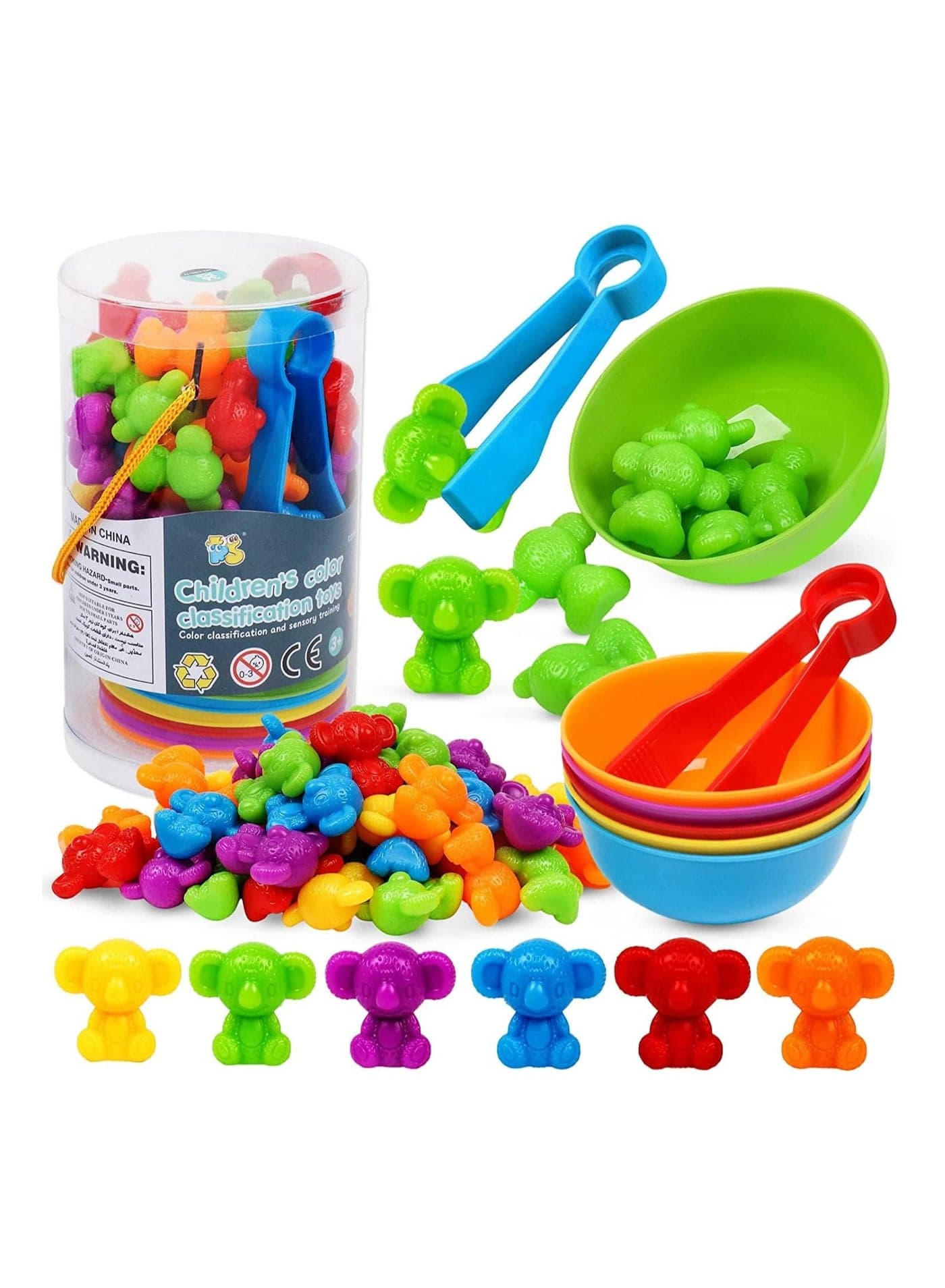 Counting Toys Koalas Matching Game with Sorting Bowls Math Games Sensory Training Toy Set Preschool Learning Activities Toys Montessori Educational Toys Set Gift for 3+Year Old Kids Boys Girls