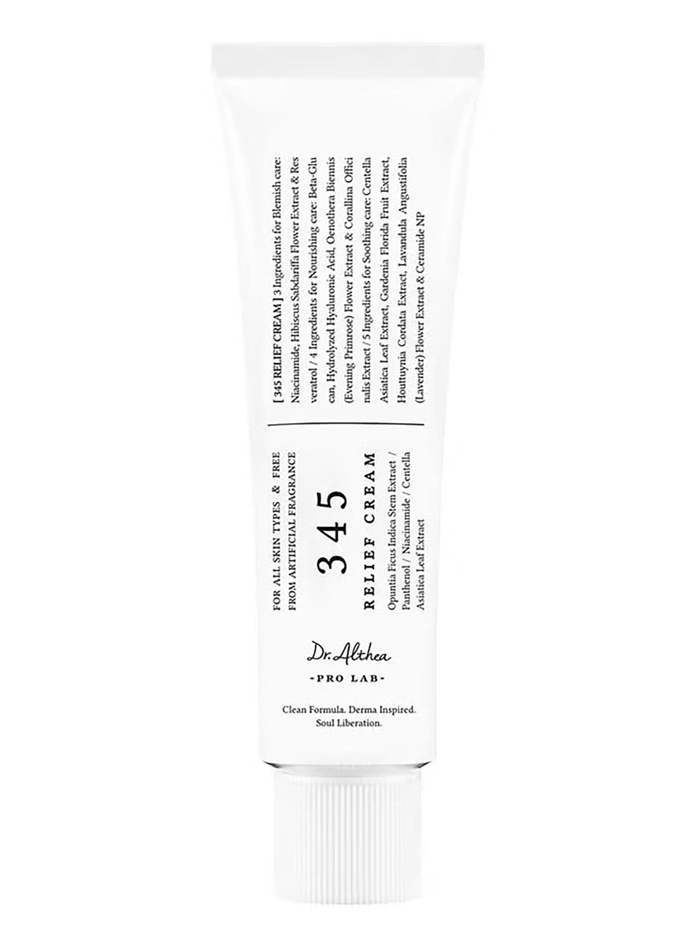 Dr.althea 345 Relief Cream 50ml - Skin Barrier Calming Cream, Long-Lasting Hydration