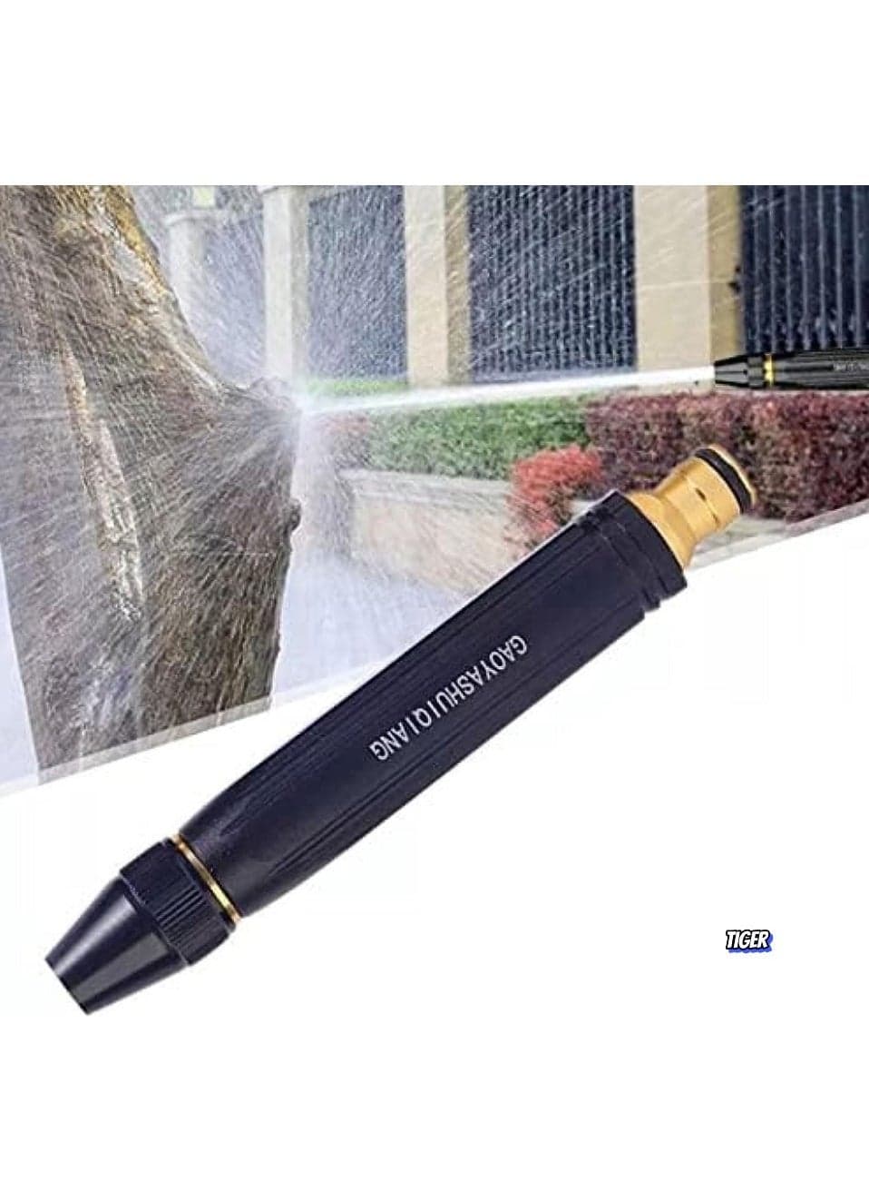 NEW Upgrade Car Washing High Pressure Water Gun Nozzle – Garden Hose Nozzle Spray, Adjustable Metal Water Gun Sprinkler for Car, Outdoor Cleaning, and Gardening – Durable and High-Pressure Spray