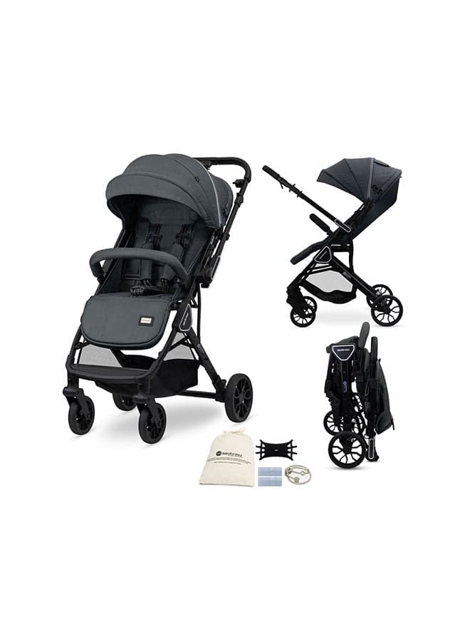 Neobreez QUINT Reversible Handle Lightweight Compact Travel Stroller, Foldable Baby Stroller, Pushchair, Toddler Baby Trolley, Waterproof UPF 50+Canopy,0-4yrs,22kg,3yrs Warranty