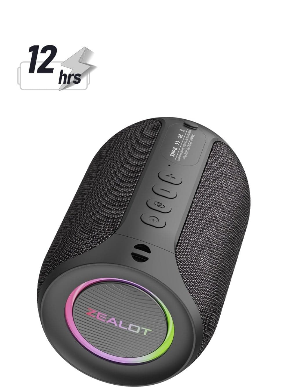 ZEALOT S32 Pro 30W Bluetooth Speaker, Outdoor Portable Subwoofer Pure Sound Booming Bass,Loud Stereo Dual Pairing Speaker, AUX TF Card USB Connect, Mobile Phone/ Tablet/ TV/ Laptop