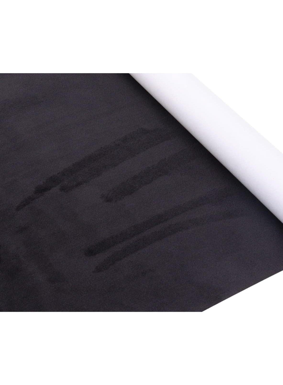 Self-adhesive Microfiber Fabric, Stretch Film Fabric Perfect for Car Interior Decoration, Black, 42 150cm
