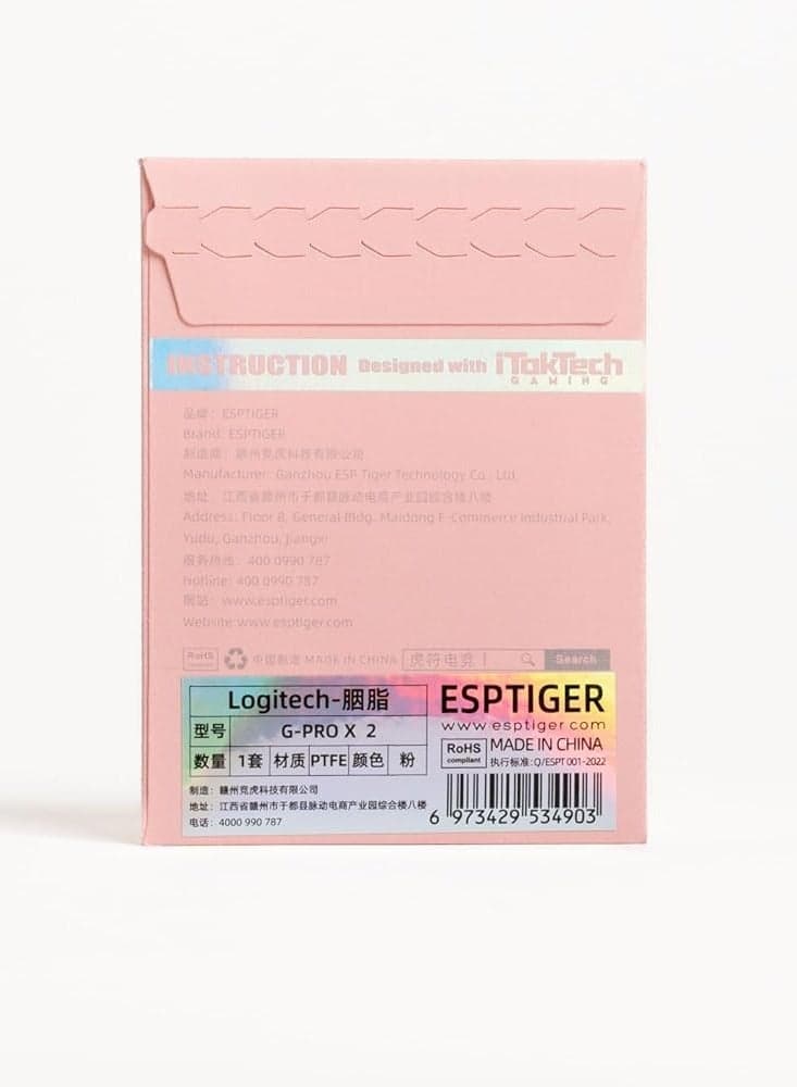 ESPTIGER YANZI PINK SKATES FOR LOGITECH G PRO X2