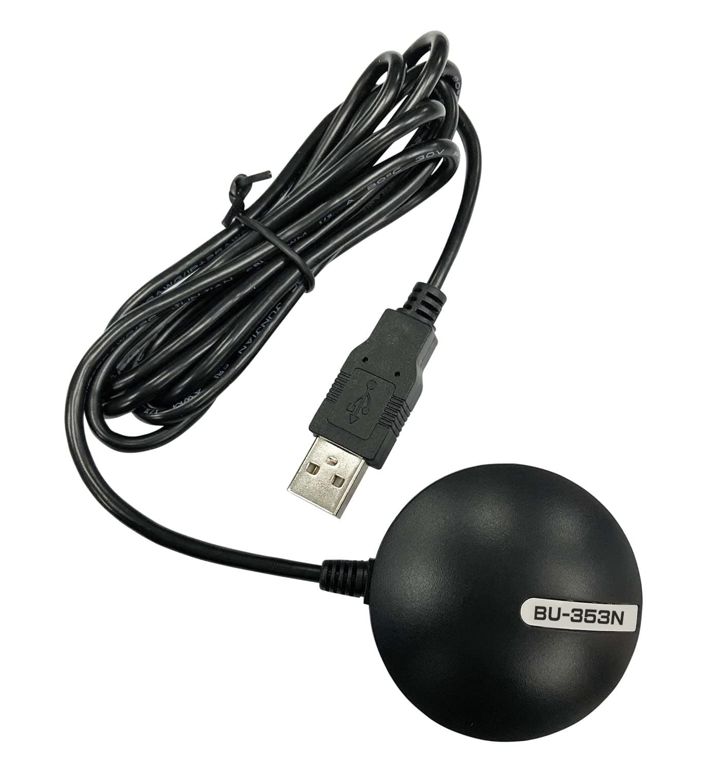 جهاز استقبال GPS USB من GlobalSat BU-353N، أسود