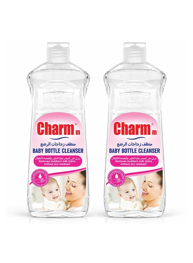 Baby Bottle Cleanser, Ideal For Cleaning Baby Bottles, 100% Recycled, Eco-Friendly, Dermatologically Tested 2x1L
