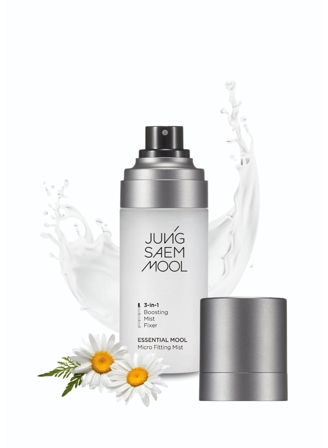 Essential Mool Micro Fitting Face Mist 1.86 Fl Oz, Ultra-Fine Hydrating Makeup Setting Spray with Thermal Spring Water, Long-Lasting Fixing Power Dewy Glow Primer, Korean Face Mist