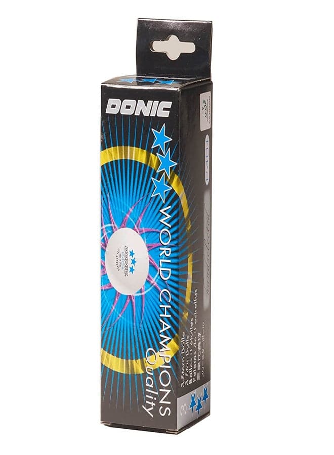 T T Ball Donic 3 Balls/Pkt 40 Mm 550241 White