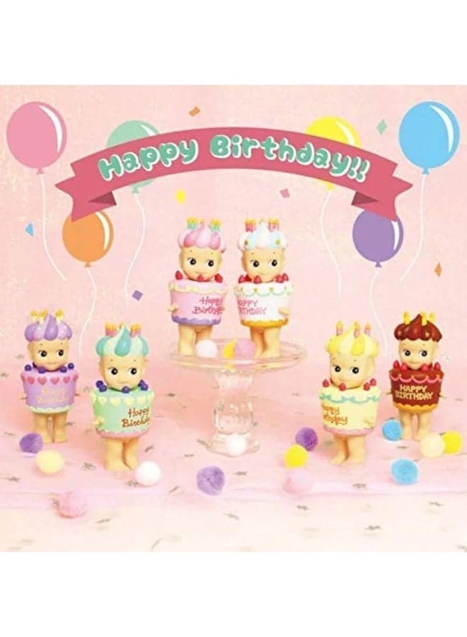 Sonny Angel Birthday Gift Series Mini Figure - Cute Cake Theme Mystery Blind Box Collectible Toy