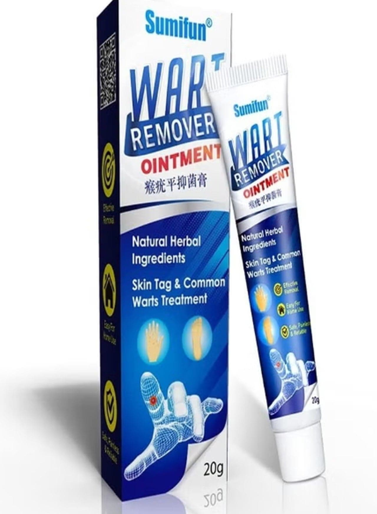 Wart Removal Ointment Cream – Fast Acting Skin Tag & Common Wart Remover for Clear, Smooth Skin