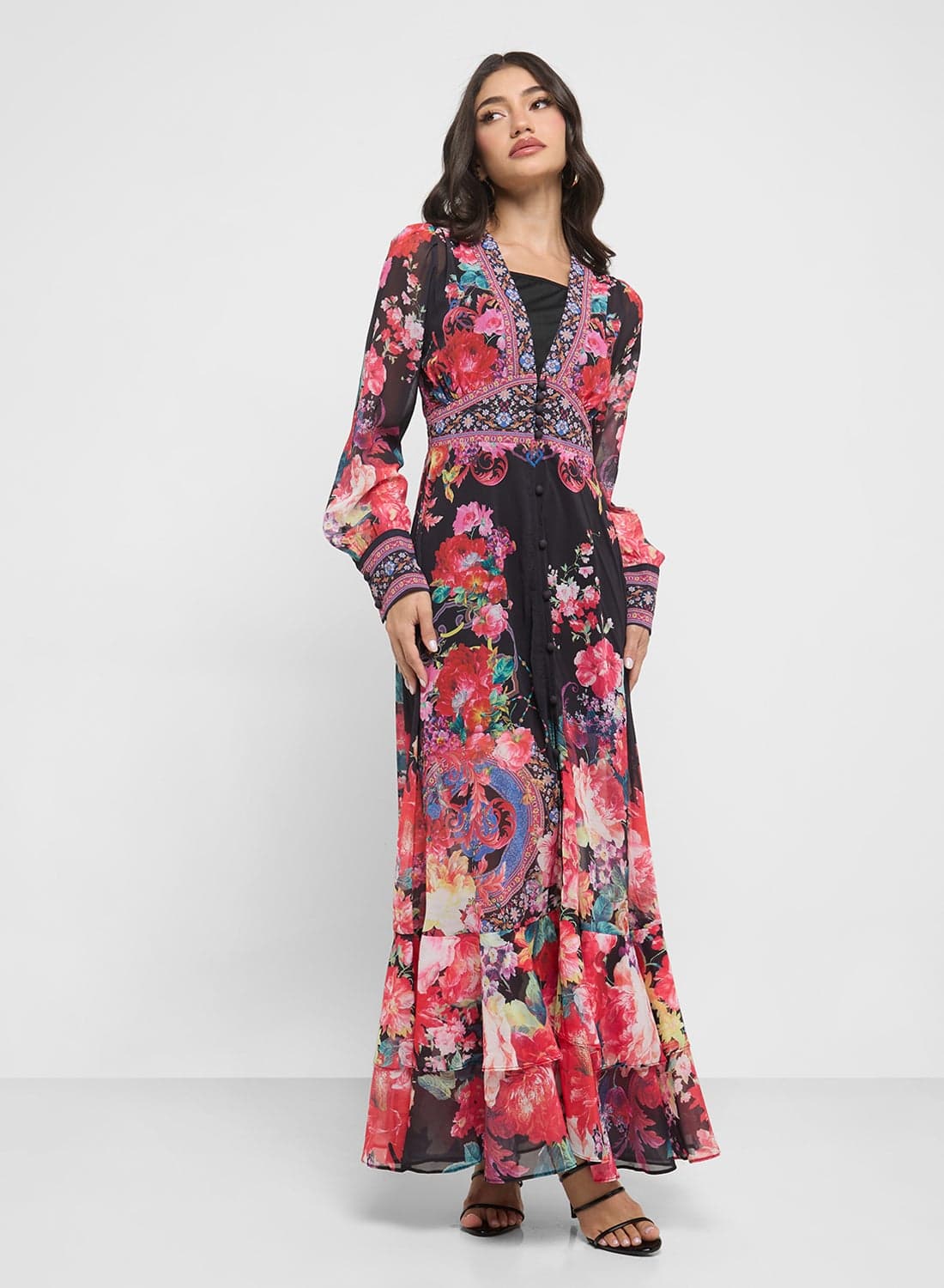 Floral Chiffon Dress