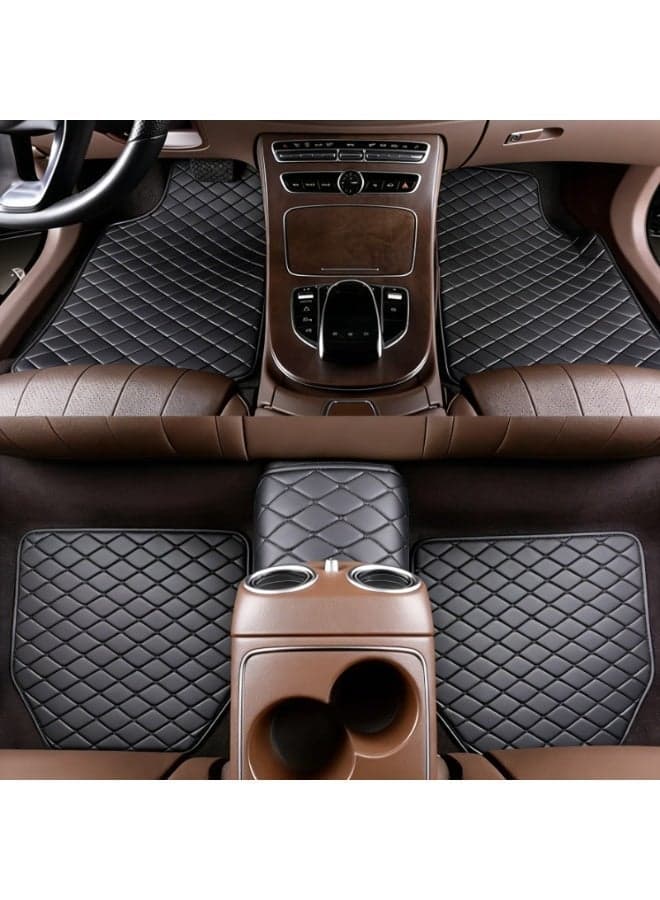 CKIKH Durable car floor mats, all-weather black car floor mats, waterproof trim, truck and SUV floor mats, universal floor lining automotive accessories.