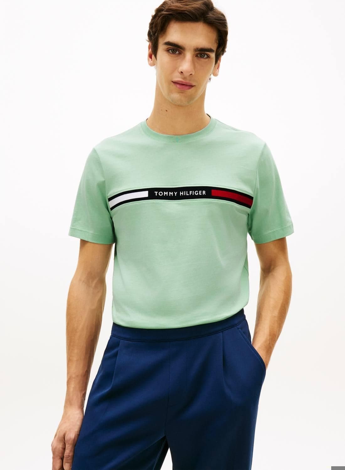 Logo Embroidery Insert Jersey T-Shirt
