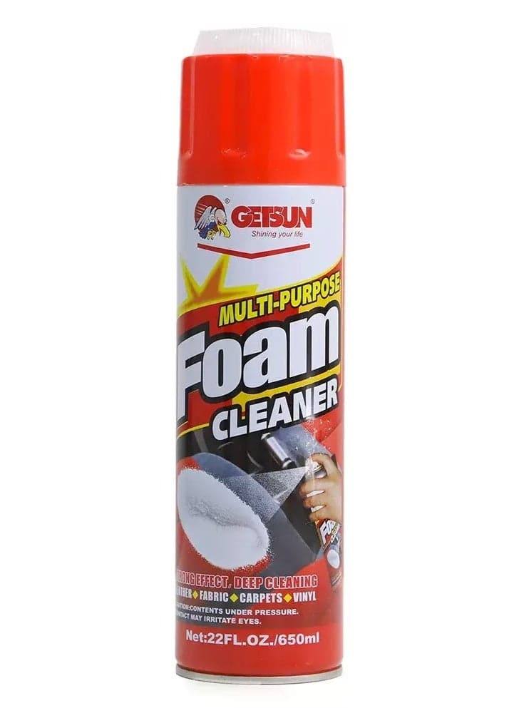 Multi Purpose Foam Cleaner Spray 650ml – Deep Cleaning Interior & Exterior Surfaces for Car & Home