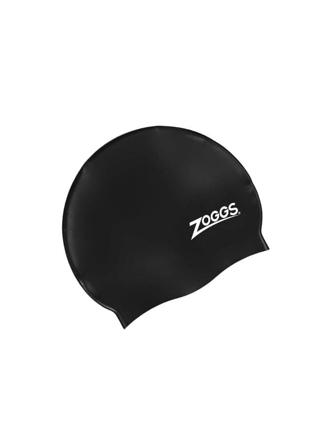 Silicone Swim Cap, One Size, Black