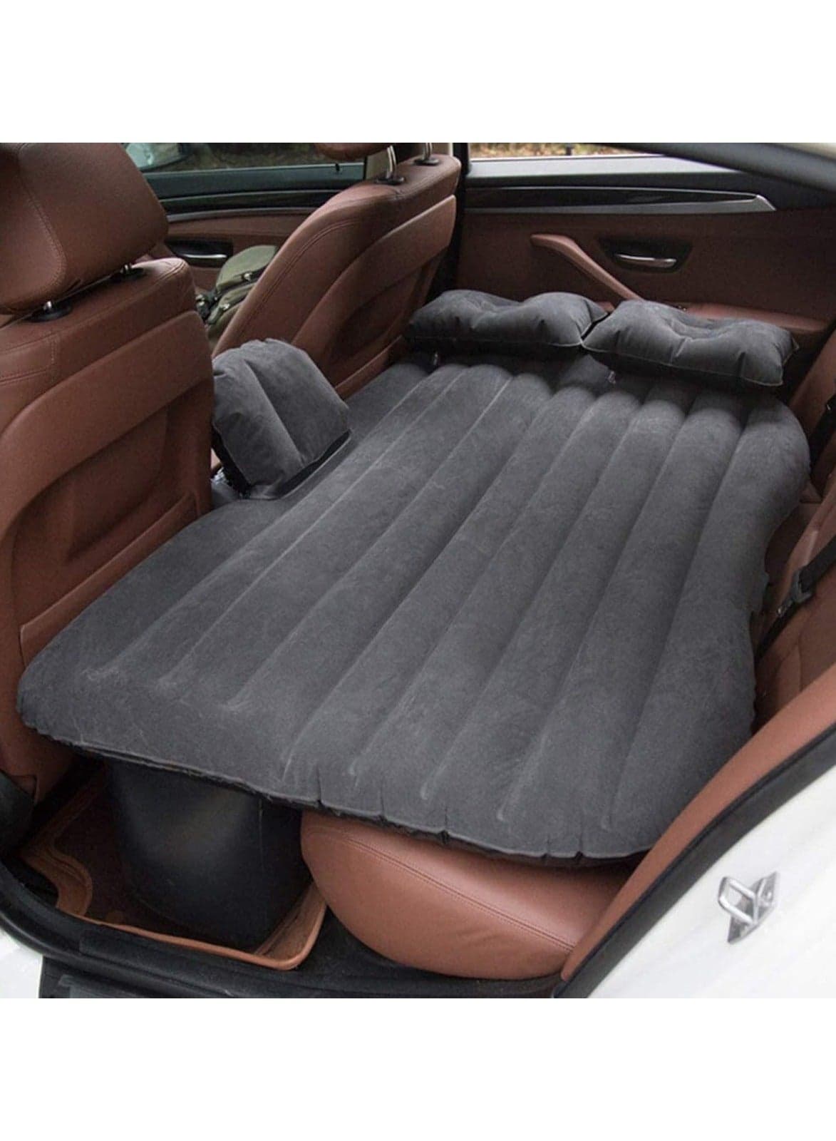 Multi Purpose Inflatable Car Air Bed Mattress for SUV MPV and Car Portable Travel Sleeping Bed with Pump Durable & Comfortable for Camping Road Trips and Outdoor Adventures
