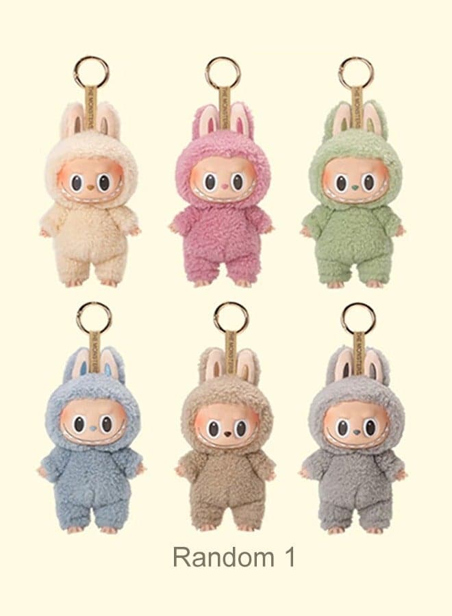 Labubu Exciting Macaron Plush Pendant Blind Box(1 Random),Specifications:Fabru First Generation,Vinyl Plush Pendant,Security Code Can be Checked
