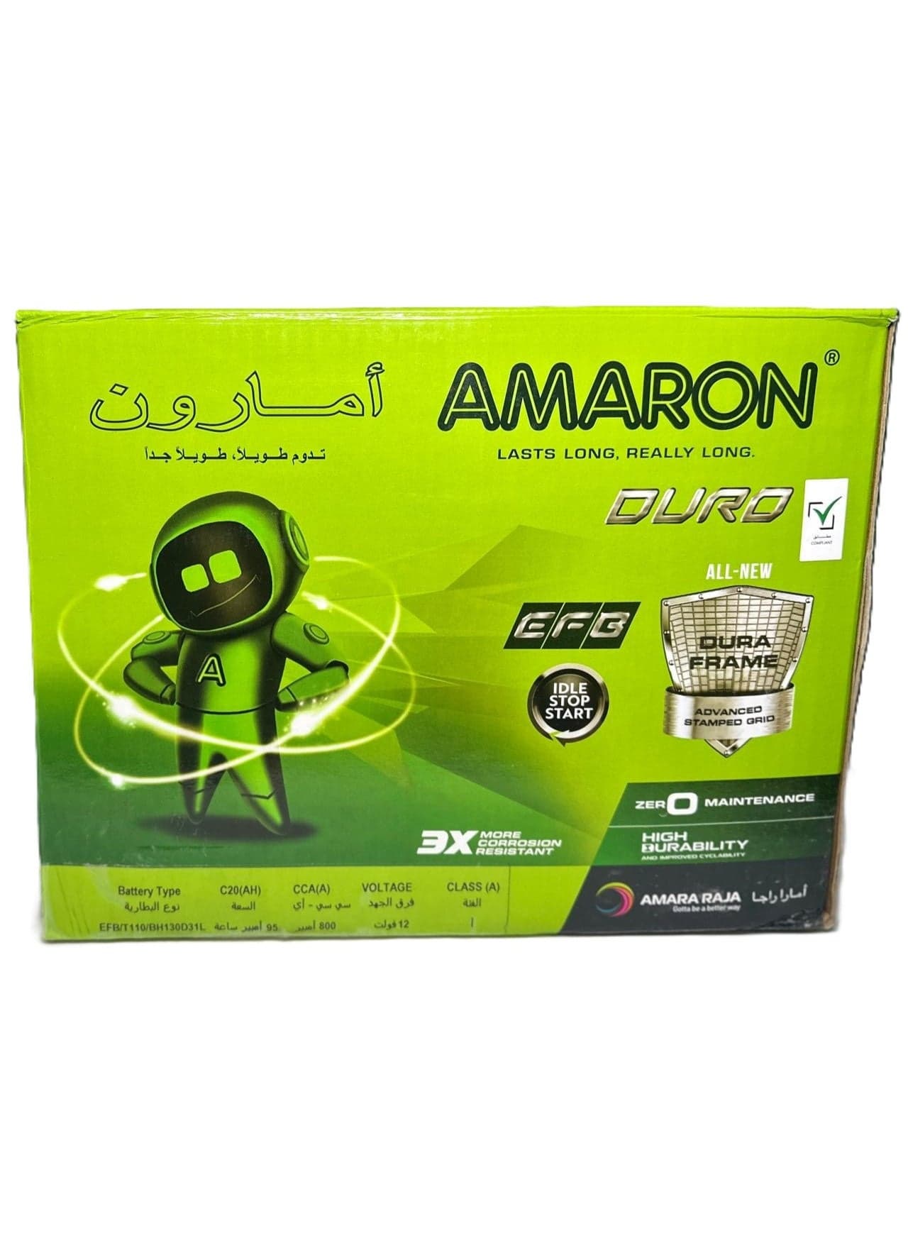 Car Battery 12V 95AH 125D31L / 130D31L - EFB