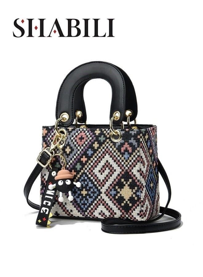 Women's Fashion Shoulder Bags, Ladies Doll Charm Handbag Tote Bags Clutch Bag, Portable Small Bag Phone Bag Crossbody Bag Satchel Bag Beach Bag Carry Bag for College Students and Teenagers