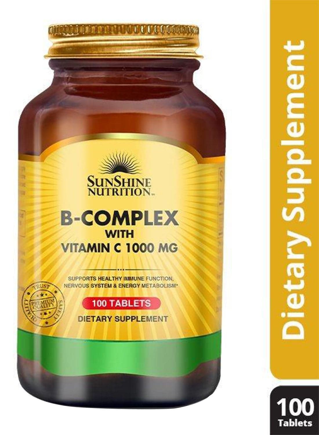 B Complex With Vitamin C 1000Mg 100 Tabs: 08431