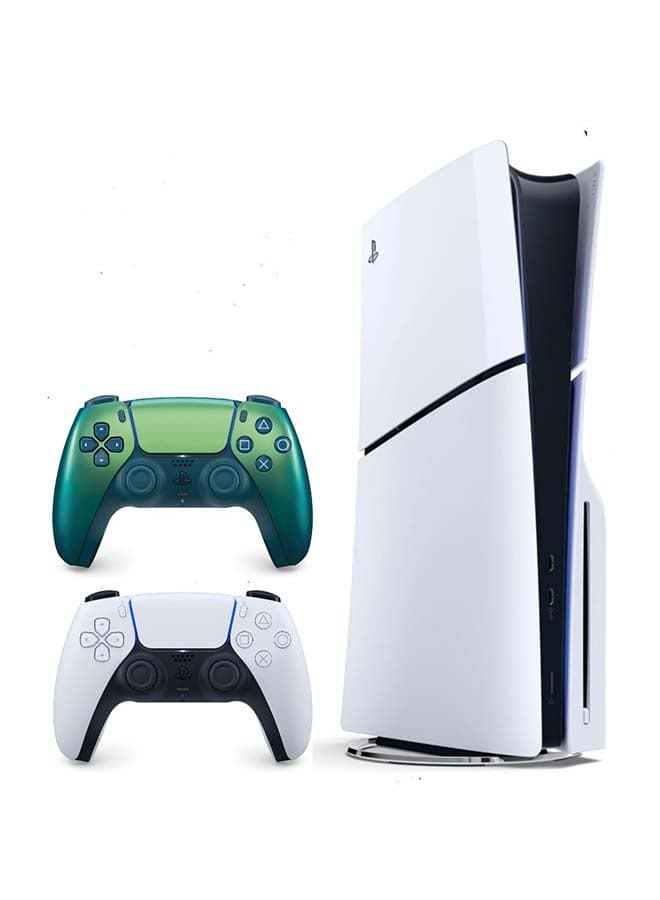 PlayStation 5 Slim Disc Console (KSA Version) With Extra Dualsense Wireless Controller - Chroma Teal