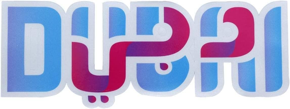 ARS Dubai Car Sticker, 2 Pieces 7x13 cm