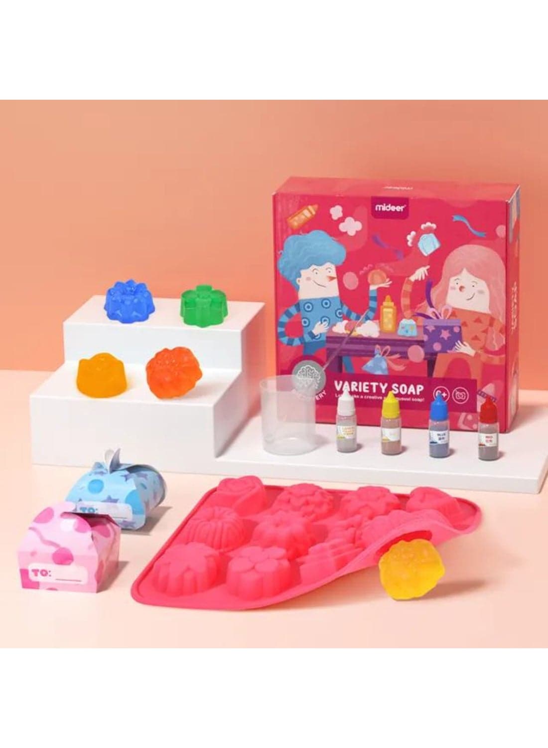 DIY Soap Making Kit for Kids | Creative Craft Set with Baby-Safe Ingredients | Educational Science Activity for Hygiene Learning, Sensory Play & Gift
