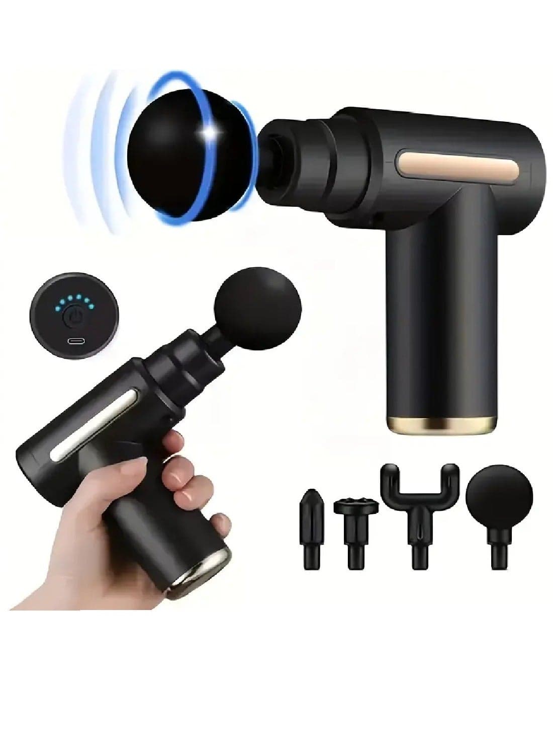 Mini Massage Gun Deep Tissues Muscle Massager For Athelets&Trainers With 6 Speeds Massage Device Super Quiet Electric Handheld Portable Body Massager for Neck Pain Relief Shoulder Waist Leg Muscles