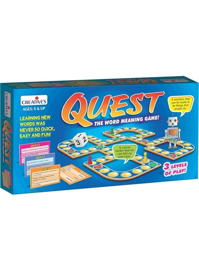 Creative’s Quest | The Word Meaning Game| Learning New Words for Kids| Vocabulary Building Game| Develop Language Skills for Kids| Learning Board Game | Children Practice English Words| Ages 8 & Up