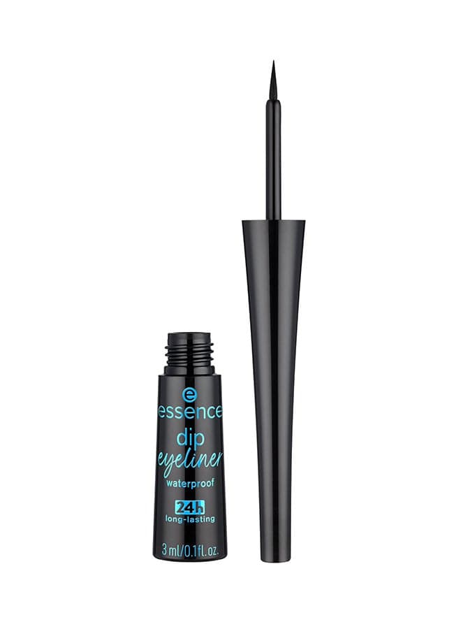 Dip Eyeliner Waterproof 24H Long-Lasting | Intense Black Shade | Precise & Smudge-Proof Formula | Soft Applicator for Easy Glide | Vegan & Cruelty-Free Eye Makeup | 3ml 1