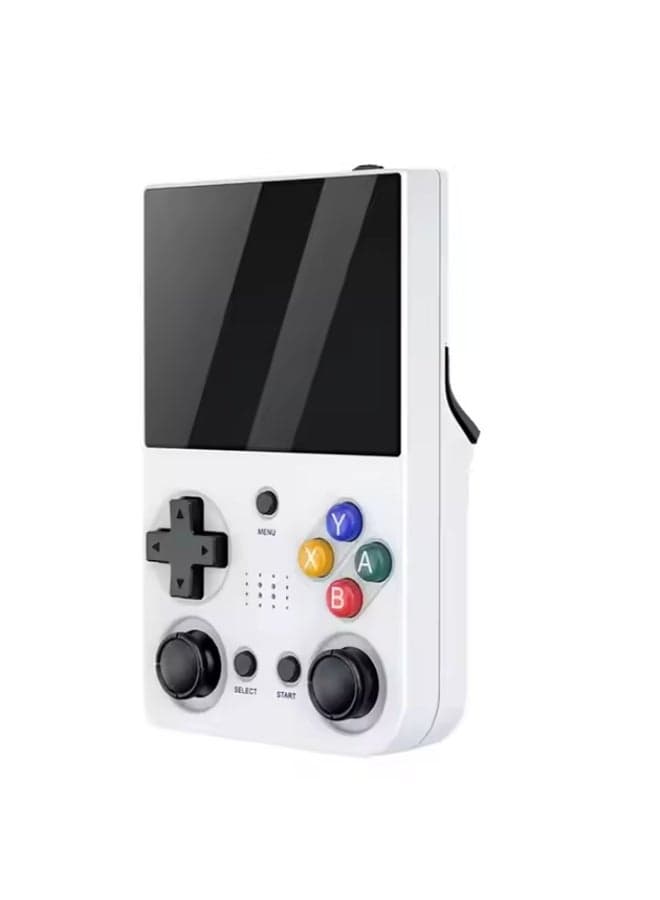 M21 Handheld Video Game Console 3.5-Inch IPS Display Open Source Linux System Portable Retro Gaming Device Built-in Games Dual Joystick Expandable Storage Rechargeable Battery